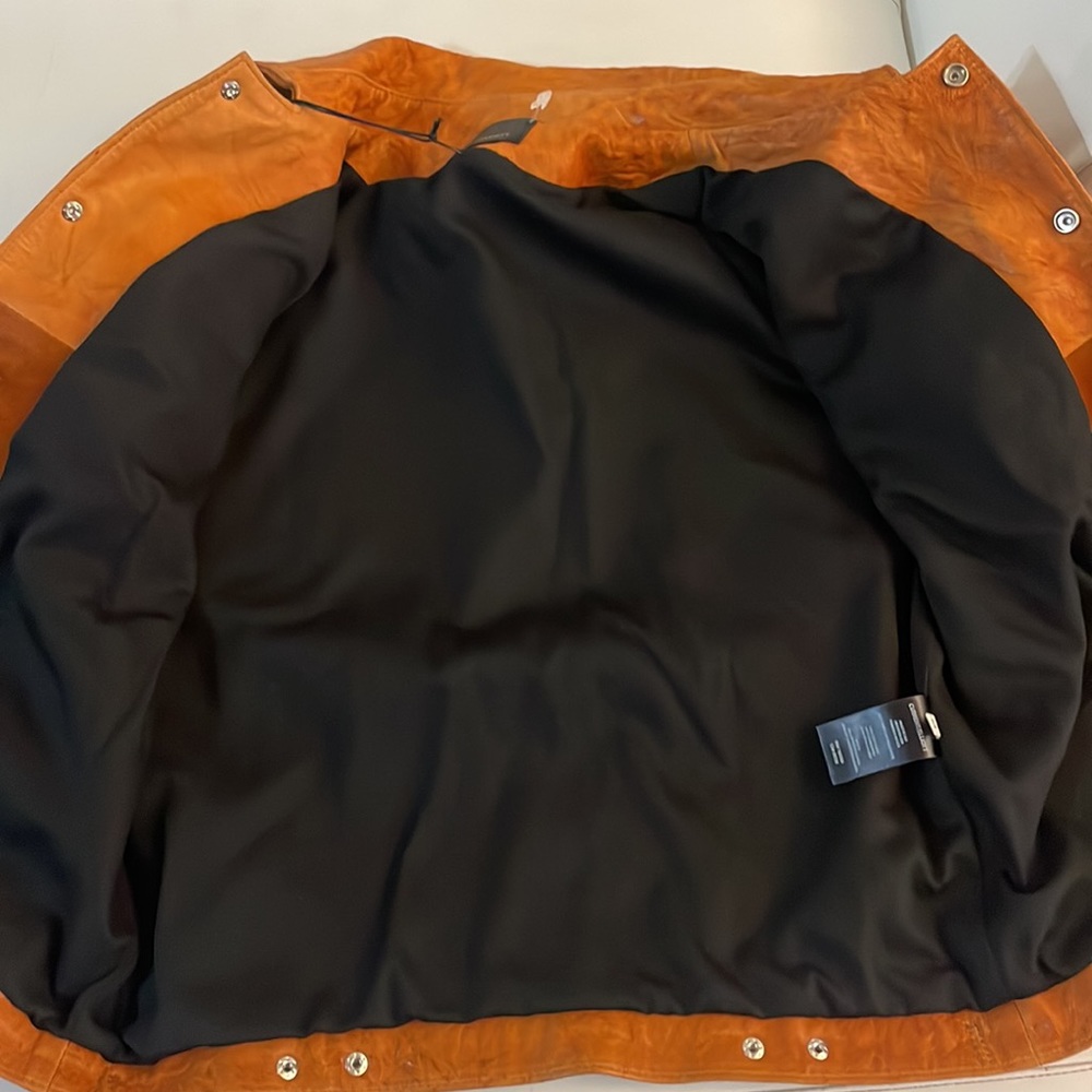 NWT Current Elliott The Crow leather suede jacket in rust
Size Medium $1078 - Picture 13 of 14